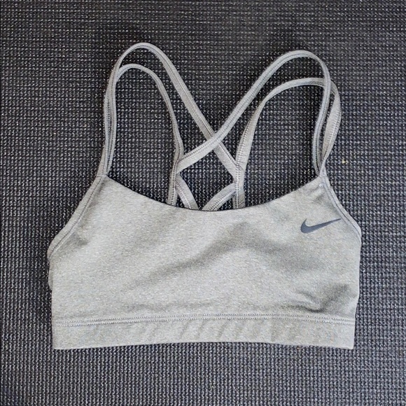 Grey Nike Training Sports Bra - Picture 1 of 4